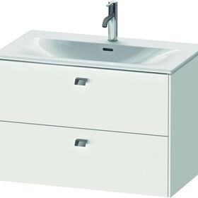 Duravit Waschtischunterbau BRIOSO Griffe chrom 555x820x479mm weiß matt