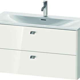 Duravit Waschtischunterbau BRIOSO Griffe chr 555x1020x479mm weiß hochglanz