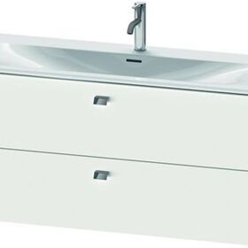 Duravit Waschtischunterbau BRIOSO Griffe chrom 555x1220x479mm weiß matt