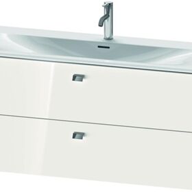 Duravit Waschtischunterbau BRIOSO Griffe chr 555x1220x479mm weiß hochglanz
