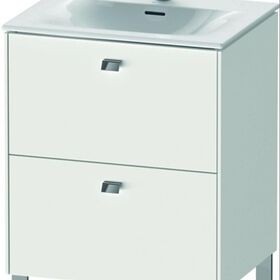 Duravit Waschtischunterbau BRIOSO Griffe chrom 685x620x479mm weiß matt