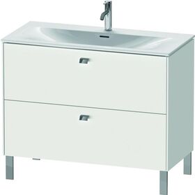 Duravit Waschtischunterbau BRIOSO Griffe chrom 685x1020x479mm weiß matt