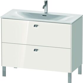 Duravit Waschtischunterbau BRIOSO Griffe chr 685x1020x479mm weiß hochglanz