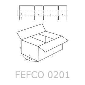 Faltkarton 1.2 B-Welle (1-wellig), Außenmaß 708 x 163 x 135mm, 1 Stück