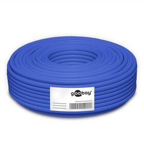 CAT 7A Netzwerkkabel, S/FTP (PiMF), blau, 50m- VPE: 1