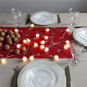 20er LED-Lichterkette Schneeball- VPE: 1