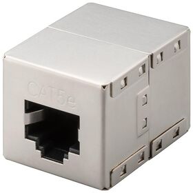RJ45 Modularkupplung/Verbinder, CAT 5e, Vollmetallgehäuse- VPE: 1