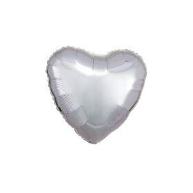 Folienballon Herz Silber