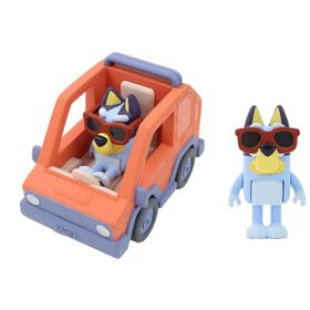 BLUEY Fahrzeug mit Figur, sort.