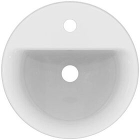 IDS Einbauwaschtisch CONNECT rund, 1 Hahnloch 380mm weiß IDEAL STANDARD
