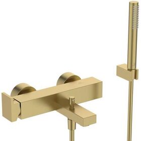 IDS Einhebel-Badearmatur EXTRA AP m Stab-HB Ausl 210mm brushed gold IDEAL STANDARD
