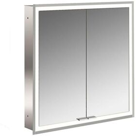 Emco LED-Lichtsp.schr. PRIME FACELIFT UP 600x730mm 2-türig aluminium/spiegel EMCO