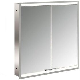 Emco LED-Lichtsp.schr. PRIME 2 FACELIFT UP 600x730mm 2-türig aluminium/weiß EMCO