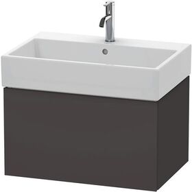 Duravit Waschtischunterbau L-CUBE 394x684x459mm graphit supermatt