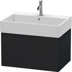 Duravit Waschtischunterbau L-CUBE 394x684x459mm eiche schwarz
