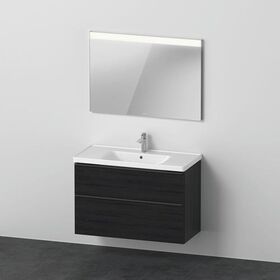 DU D-Neo Möbel-Set wandh. 1000x480mm WT,WTU Ausz 1,SBK 1,SP Eckig,Weiß Hochg.