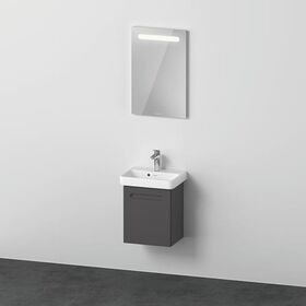 DU No.1 Möbel-Set 450x350mm, WT,WTU m.Türanschl. L,Spiegel, Graphit Matt