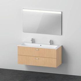 DU XBase Möbel-Set 1230x490mm,WT m. HL 2 WTU m. Schubk.2, Spiegel,Eiche Natur