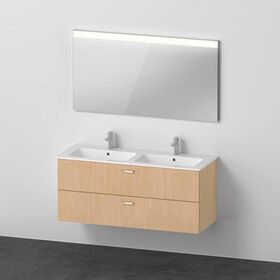 DU XBase Möbel-Set 1300x490mm,WT m. HL 2 WTU m. Schubk.2, Spiegel, Eiche Natur