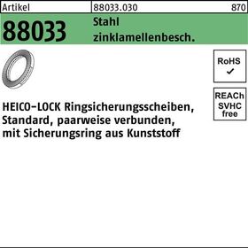 Keilsicherungsscheibe R 88033 HLRS- 8 Stahl flZnnc 200St. HEICO - VPE: 200