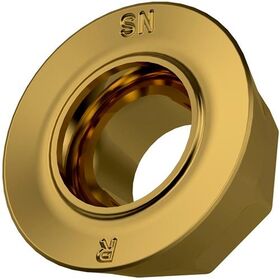 Fräswendeschneidplatte ISO RDMT 120500SN-R:M8330 D.5,5mm PVD beschichtet Gold - VPE: 10