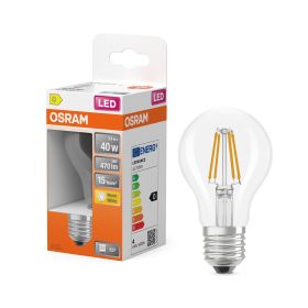 OSRAM  OSR LED Birne A40 3,4W KL. E27 - 6 VPE
