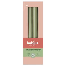 BOLSIUS  Spitzkerze 24,5x2,4 olive 4St - 8 VPE
