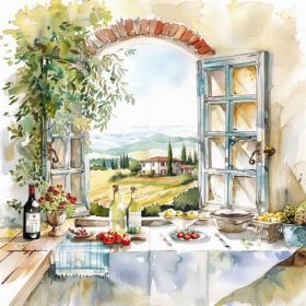 TI-FLAIR  Lunch-Serviette Cucina c.Vista - 12 VPE