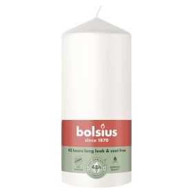 BOLSIUS  Stumpenkerze 130/68mm weiß - 6 VPE