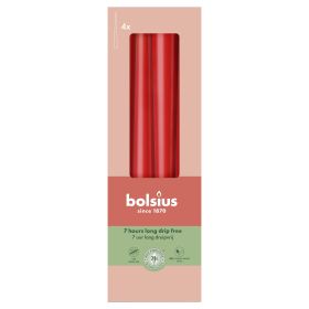BOLSIUS  Spitzkerzen 245/24mm rot 4PA - 8 VPE