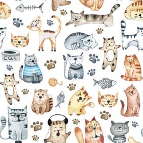TI-FLAIR  Serviette 33x33cm Pet Cats - 12 VPE