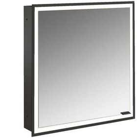 Emco LED-Lichtsp.schr. PRIME FACELIFT UP 600x730mm 1-tü Ans li schwarz/spiegel EMCO