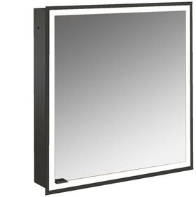 Emco LED-Lichtsp.schr. PRIME FACELIFT UP 600x730mm 1-tü Ans re schwarz/spiegel EMCO