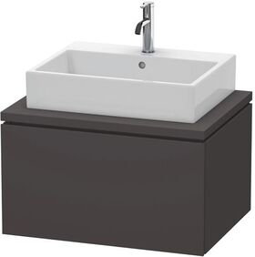Duravit Konsolenunterschrank L-CUBE 400x720x547mm graphit supermatt
