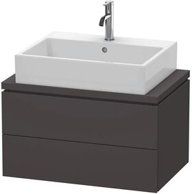 Duravit Konsolenunterschrank L-CUBE 400x720x477mm graphit supermatt