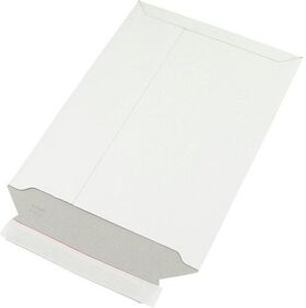 Versandtasche Maße 240x315mm A4 Gewicht 450g/qm Vollpappe weiß SK TRANSPAK - VPE: 100