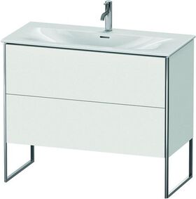 Duravit Waschtischunterbau XSQUARE 840x1010x478mm, 2 Auszüge weiß matt