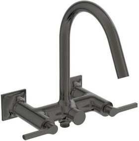 IDS Zweißriff-Badearmatur JOY NEO AP, Hebelgriffe magnetic grey IDEAL STANDARD