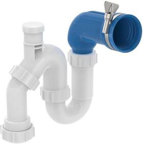 IDS Ablauf CONTOUR 21 Plus für Waschtisch mit Finne weiß IDEAL STANDARD