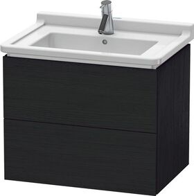 Duravit Waschtischunterbau L-CUBE 469x670x558mm eiche schwarz