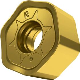 Fräswendeschneidplatte ISO HNGX 0604ANSN-R:M8340 D.3,7mm PVD beschichtet Gold - VPE: 10