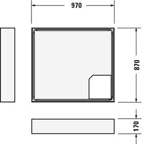 Duravit Wannenträger D-CODE für 720107, 1000x900mm