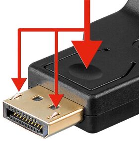 DisplayPort™-auf-VGA-Adapter 1.1, 0,15 m- VPE: 1