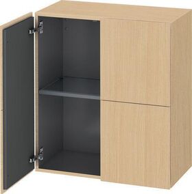 Duravit Halbhochschrank L-CUBE 700x363x800mm eiche natur