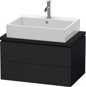 Duravit Konsolenunterschrank L-CUBE 400x720x477mm eiche schwarz