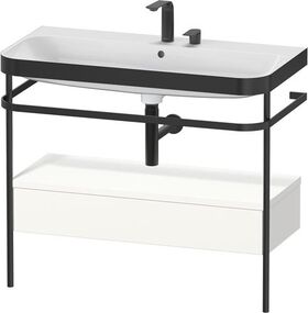 Duravit WTU HAPPY D.2 PLUS 975x490mm m Metallkon 2 HL we seidenmatt