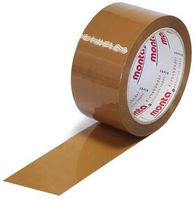 Klebeband monta 610 Breite 50mm Länge 66m Stärke 48µ PP braun leise MONTA - VPE: 36