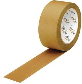 Klebeband Breite 50mm Länge 50m Stärke 130µ Papier braun XENIAL - VPE: 36