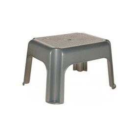 KEEEPER  Tritthocker 36,5x30x24 silber - 5 VPE