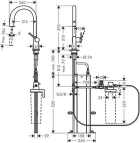 Filtersystem 210 Aqittura M91 Ausziehschlauch, 1 jet, sBox mattschwarz